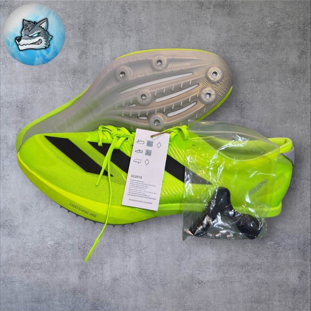 Adidas Adizero Finesse Track Spikes Lucid-Lemon/Black Men's Size 14.5 IG2018 New